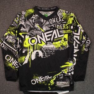 Oneal Racing Jersey Boys‎ XL Kids Black Long Sleeve Padded Elbow Bike Motorcross